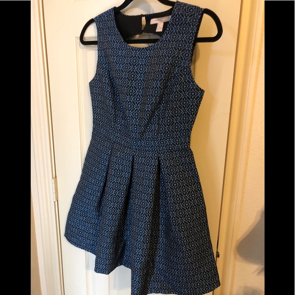 Open back fit and flare dress